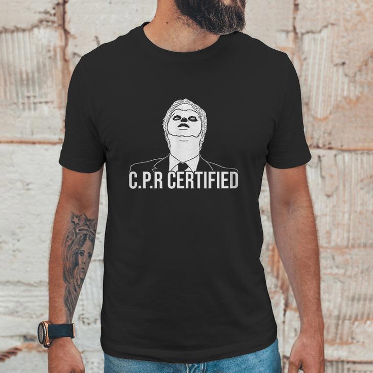 Haase Unlimited Cpr Certified Dwight Dummy Face Unisex T-Shirt Gifts for Him