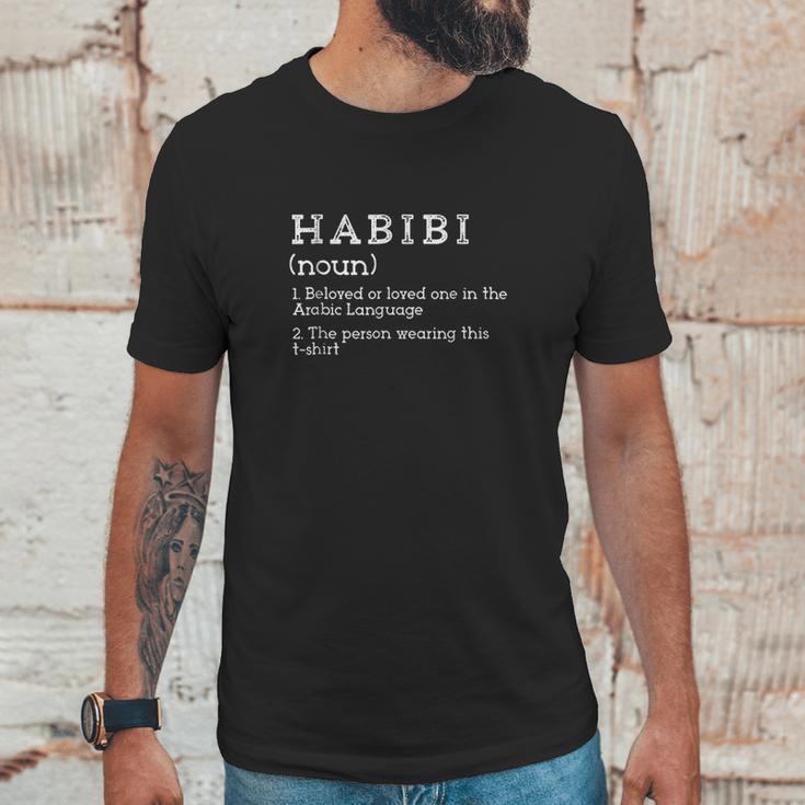 Habibi Dictionary Definition Arabic Unisex T-Shirt Gifts for Him