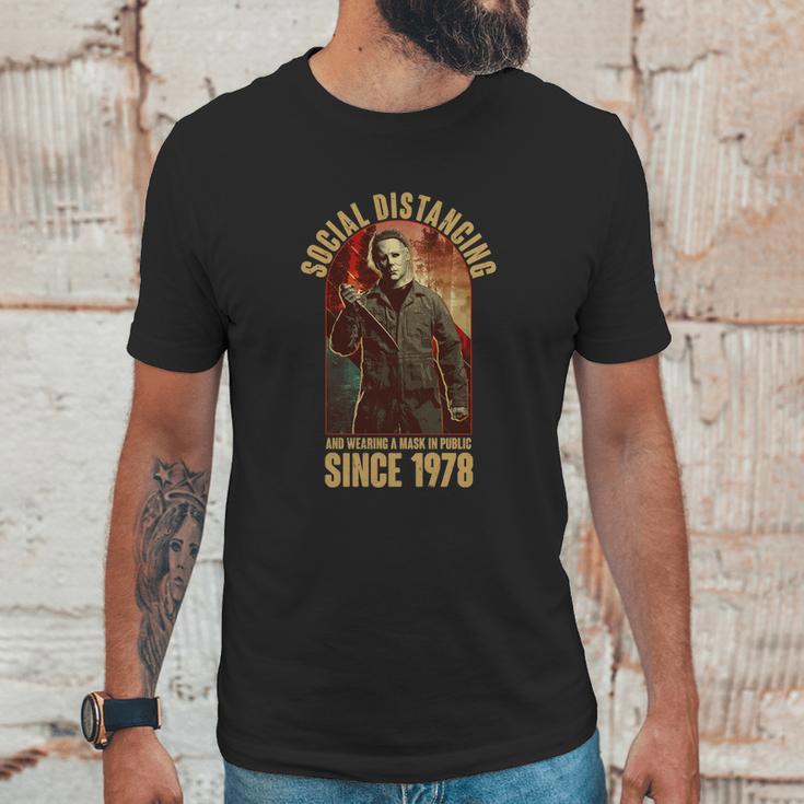 Halloween Social Distancing And Wearing A Mask Since 1978 Unisex T-Shirt Gifts for Him