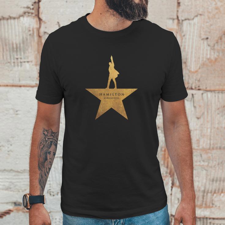 Hamilton Gold Star Unisex T-Shirt Gifts for Him