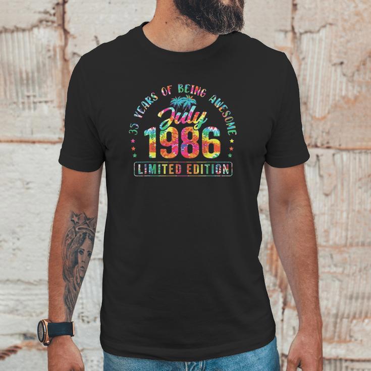 Happy 35Th Birthday Vintage July 1986 35 Years Old Unisex T-Shirt Gifts for Him