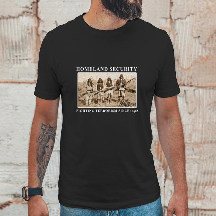 Homeland Security Fighting Terrorism Since 1492 Unisex T-Shirt Gifts for Him