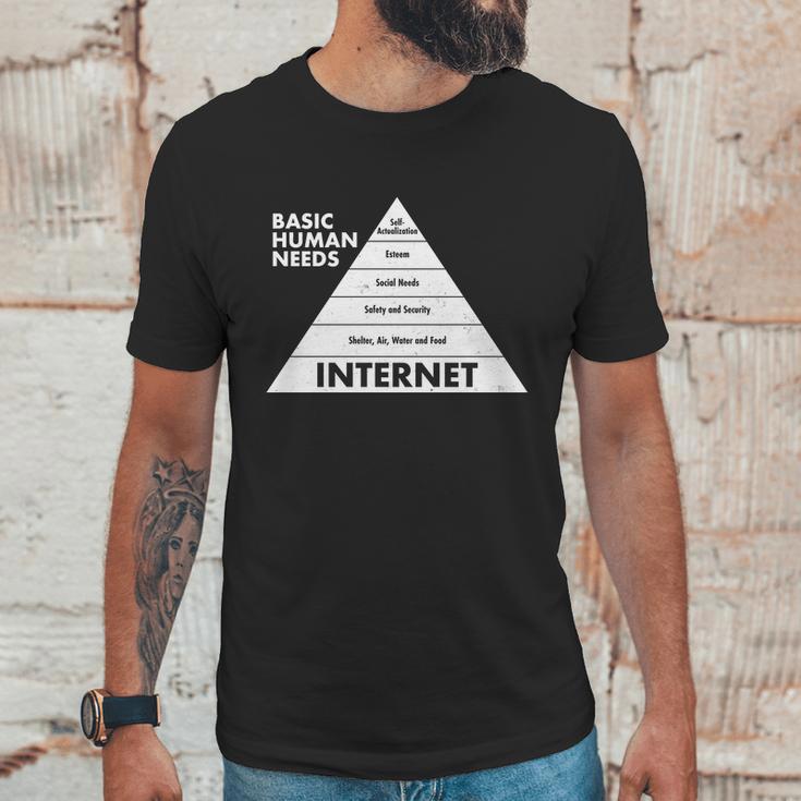 Basic Human Needs Pyramid Unisex T-Shirt Gifts for Him