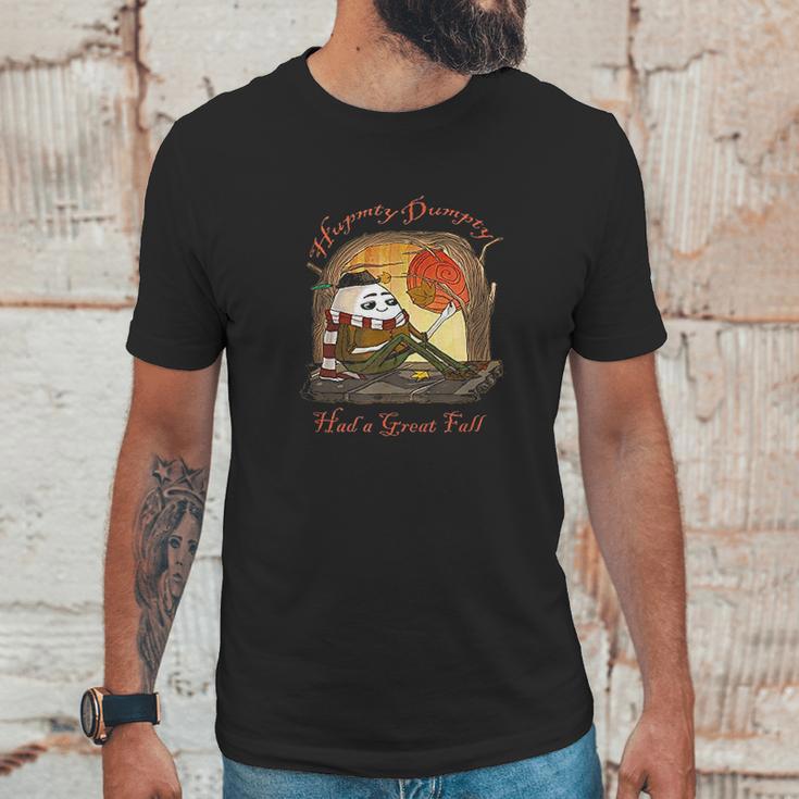 Humpty Dumpty Had A Great Fall Funny Weather Pun Unisex T-Shirt Gifts for Him