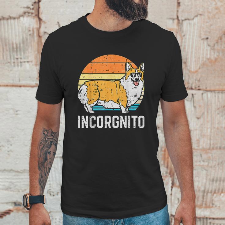 Incorgnito Welsh Corgi Sunset Retro Pet Dog Lover Owner Gift Unisex T-Shirt Gifts for Him