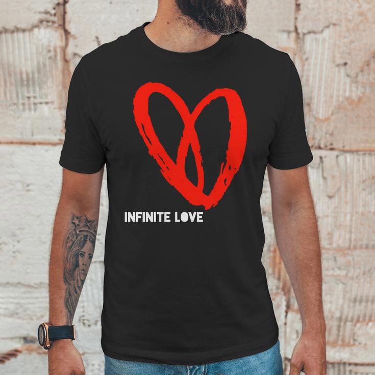 Infinite Love Valentine Heart Science Space Math InfinityUnisex T-Shirt Gifts for Him