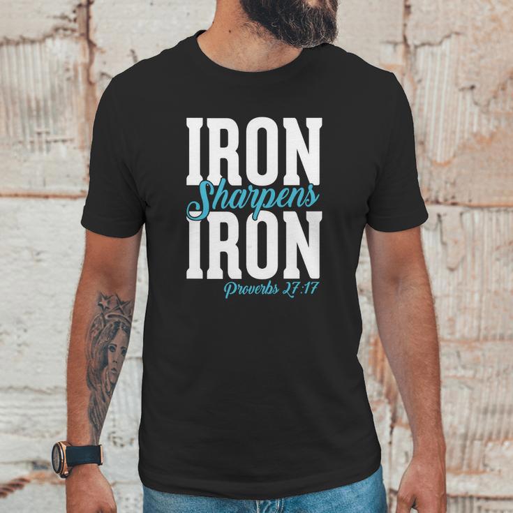 Iron Sharpens Iron Proveb Unisex T-Shirt Gifts for Him