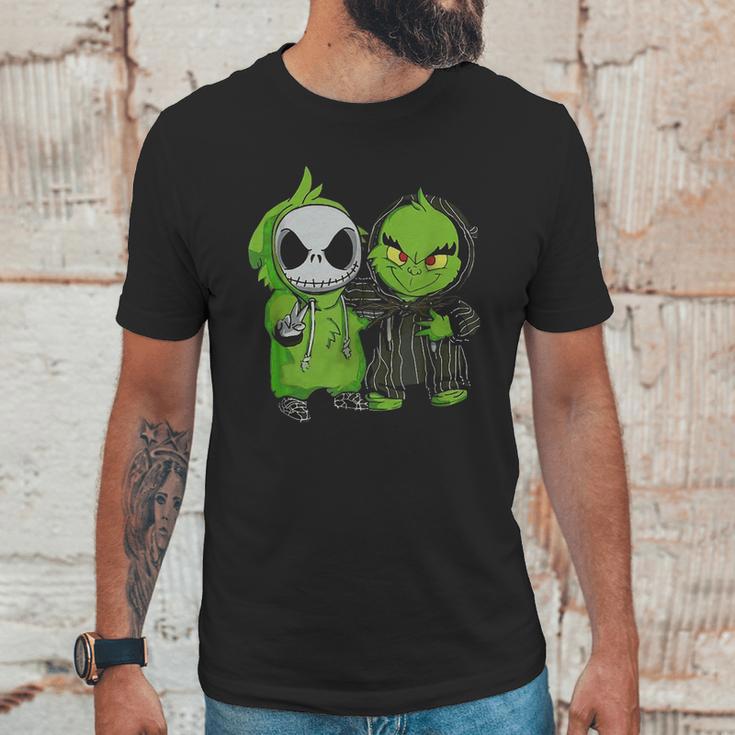 Jack & The Grinch Unisex T-Shirt Gifts for Him