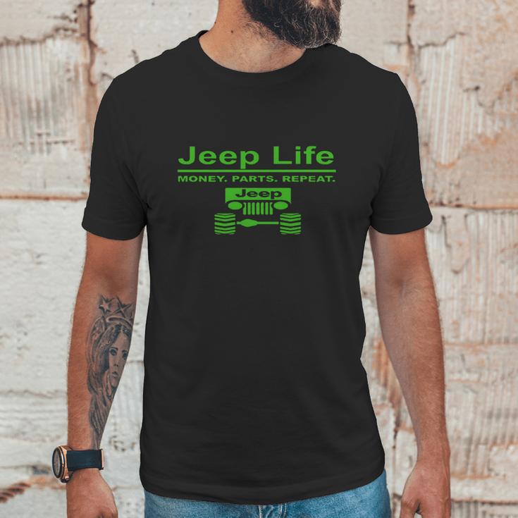 Jeep Life Money Parts Repeatt Shirt Unisex T-Shirt Gifts for Him