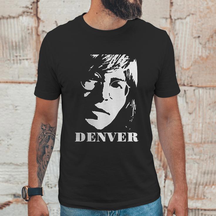 John Denver Tops Short Sleeved Round Neck Unisex T-Shirt Gifts for Him