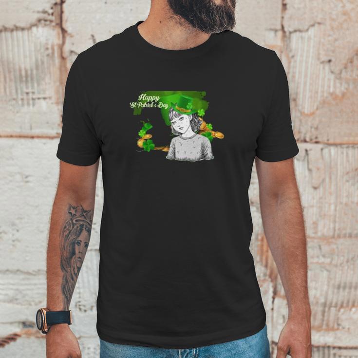 Junji Ito Manga Character Tomie Happy St Patricks Day Art Unisex T-Shirt Gifts for Him