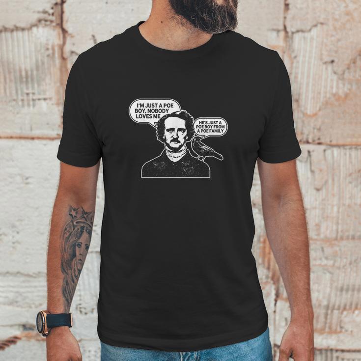 Im Just A Poe Boy Edgar Allan Poe Raven Unisex T-Shirt Gifts for Him