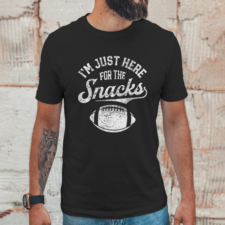 Im Just Here For The Snacks Funny Fantasy Football Unisex T-Shirt Gifts for Him