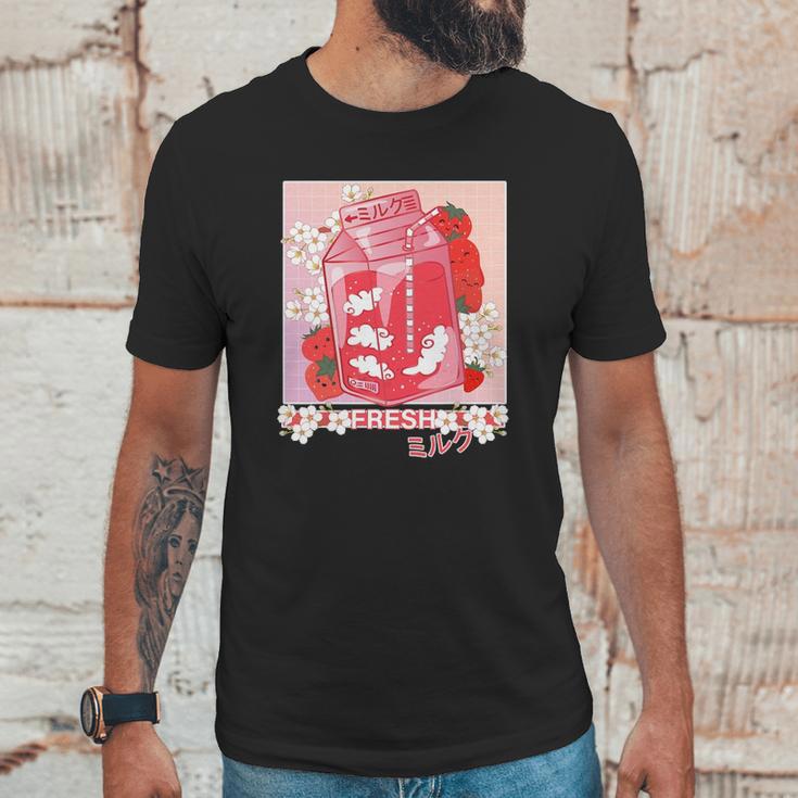 Kawaii Anime 90S Japanese Pastel Goth Strawberry Milk Unisex T-Shirt Gifts for Him