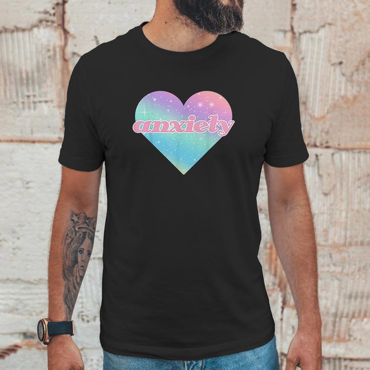 Kawaii Pastel Goth Anxiety Space Heart Unisex T-Shirt Gifts for Him