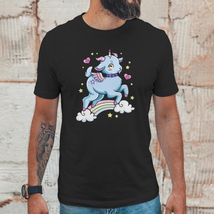 Kawaii Pastel Goth Cute Creepy Baphomet Satanist Goat Unisex T-Shirt Gifts for Him