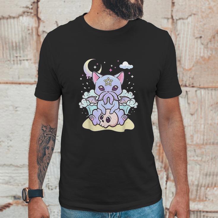 Kawaii Pastel Goth Cute Creepy Creature Skull Unisex T-Shirt Gifts for Him