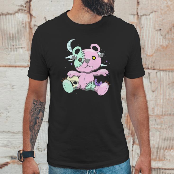 Kawaii Pastel Goth Witchy Bear And Skull Cute Creepy Bear Unisex T-Shirt Gifts for Him