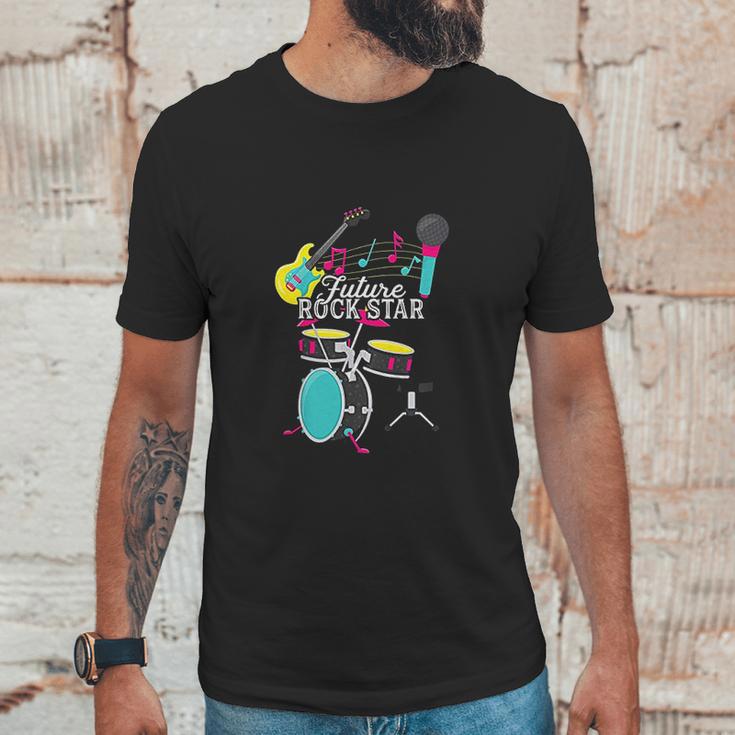 Kids Future Rock Star Aspirational Unisex T-Shirt Gifts for Him