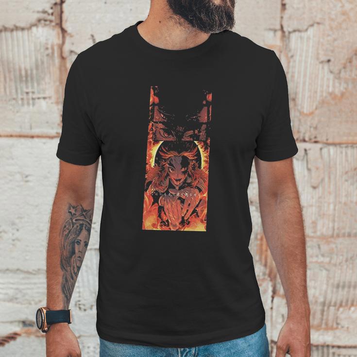 Kimetsu No Yaiba Demon-Slayer On Fire Unisex T-Shirt Gifts for Him