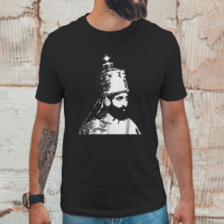 The King Stands Haile Selassie Crown Unisex T-Shirt Gifts for Him