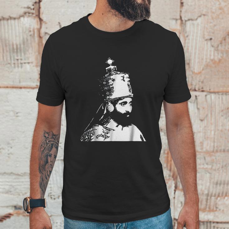 The King Stands Haile Selassie Crown Unisex T-Shirt Gifts for Him