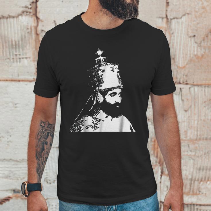 The King Stands Haile Selassie Crown Unisex T-Shirt Gifts for Him