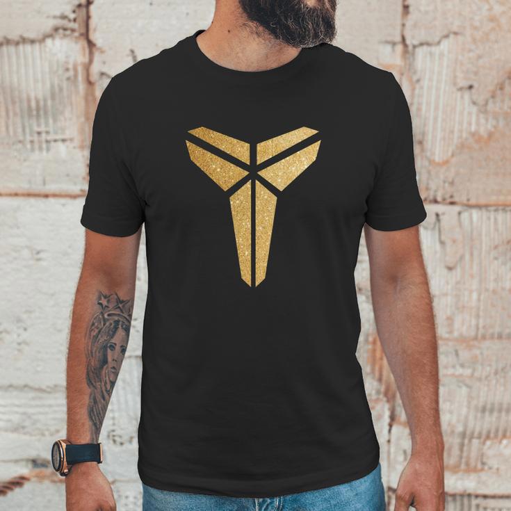 Kobe Logo Gold Glitter Unisex T-Shirt Gifts for Him