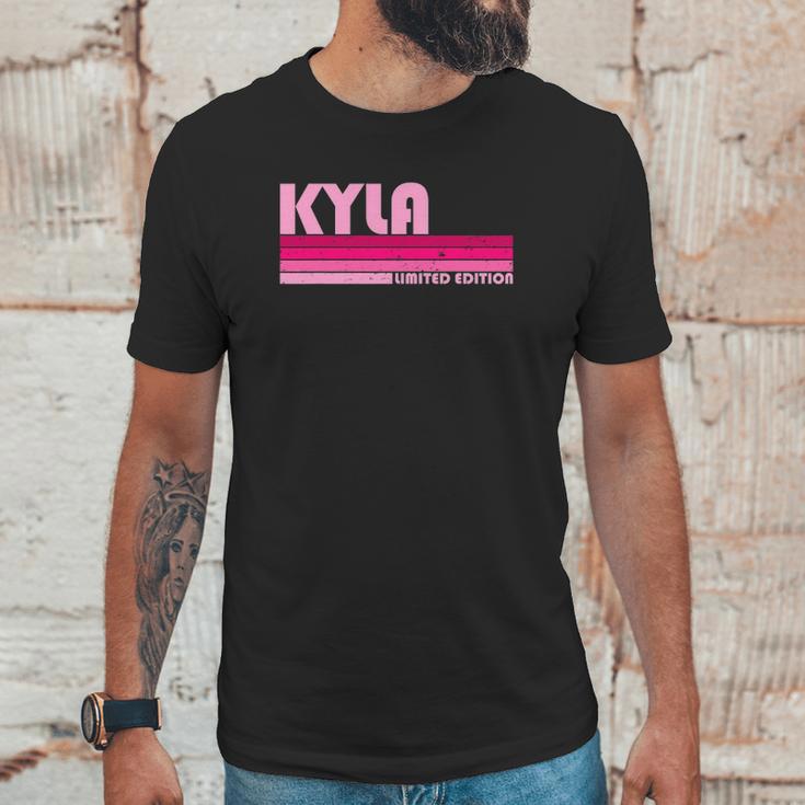 Kyla Name Personalized Retro Vintage 80S 90S Style Unisex T-Shirt Gifts for Him