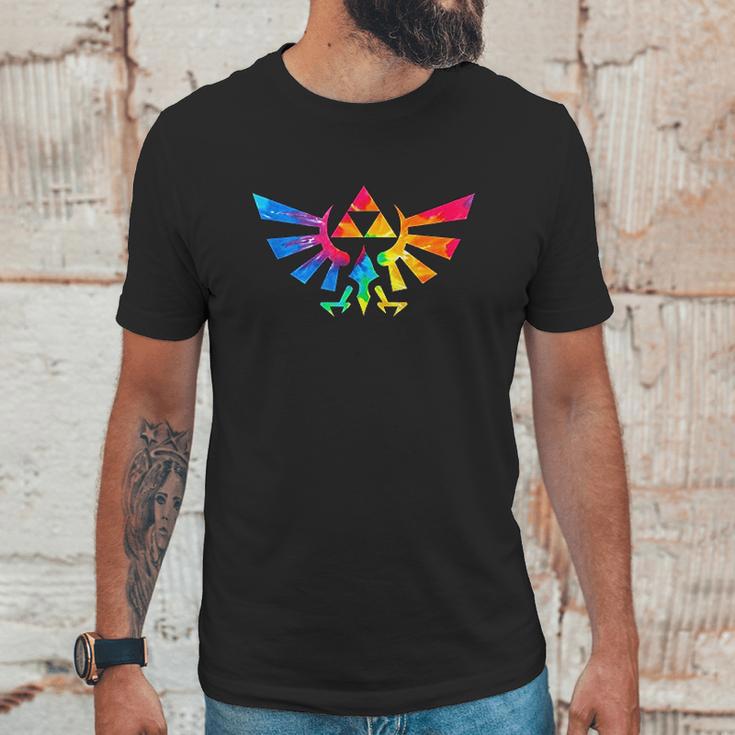 Legend Of Zelda Triforce Symbol Tie Dye Unisex T-Shirt Gifts for Him