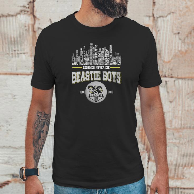 Legends Never Die Beastie Boys 1981-2012 Albums Unisex T-Shirt Gifts for Him