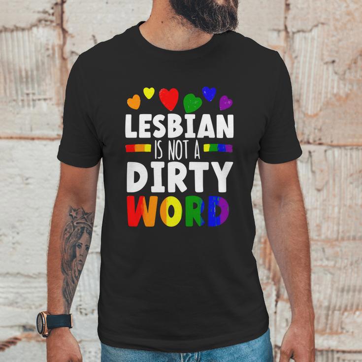 Lesbian Is Not A Dirty Word Gbtq Sexual Diversity Pride Funny Gift Graphic Design Printed Casual Daily Basic Unisex T-Shirt Gifts for Him