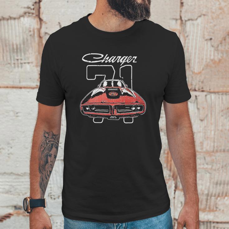 Licensed Big And Tall 1971 Dodge Charger Unisex T-Shirt Gifts for Him