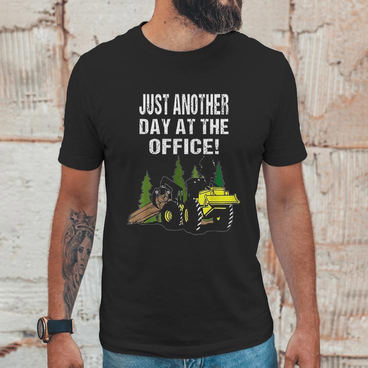 Logging Skidder Driver Diesel Just Another Day At The Office Unisex T-Shirt Gifts for Him