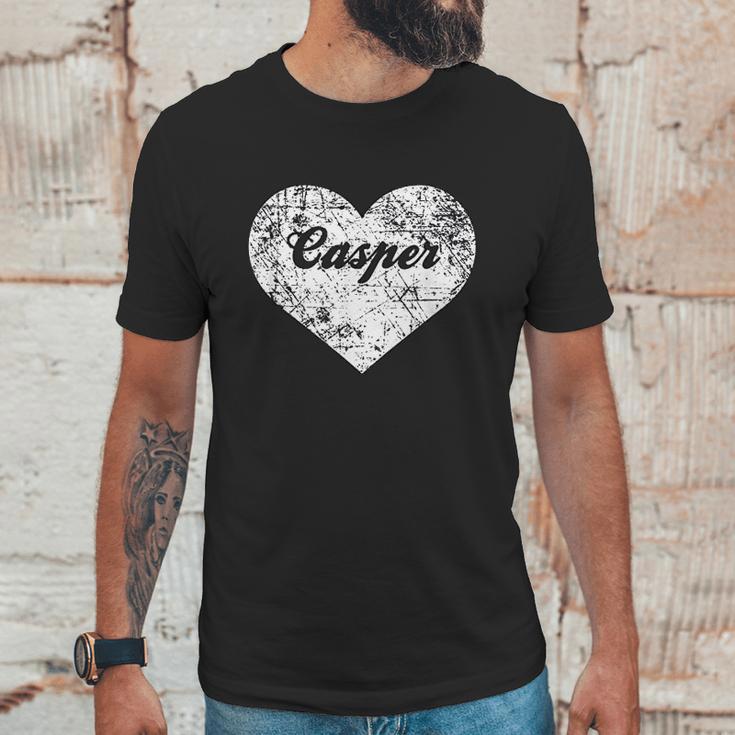 I Love Casper Funny Cute Wyoming Gift Souvenir Unisex T-Shirt Gifts for Him