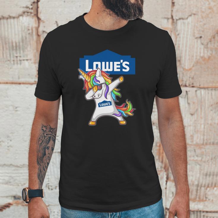 Lowes Unicorn Dabbing Unisex T-Shirt Gifts for Him