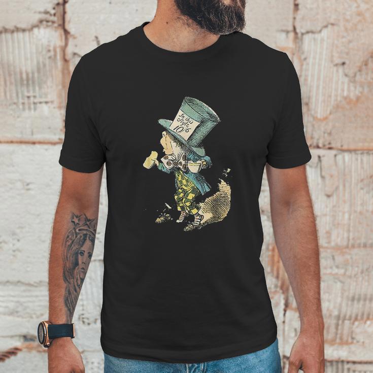 Mad Hatter Vintage Illustration Unisex T-Shirt Gifts for Him