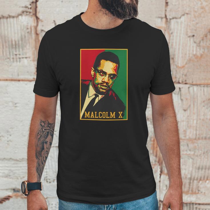 Malcolm X Retro Polo Unisex T-Shirt Gifts for Him