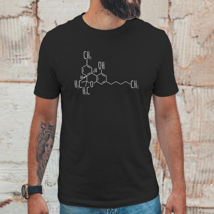 Marijuana Molecule Science Weed Cannabis Unisex T-Shirt Gifts for Him