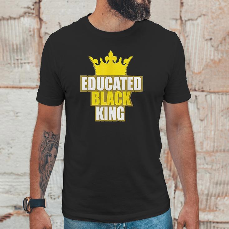 Martin Luther King Jr Day Educated Black King Unisex T-Shirt Gifts for Him