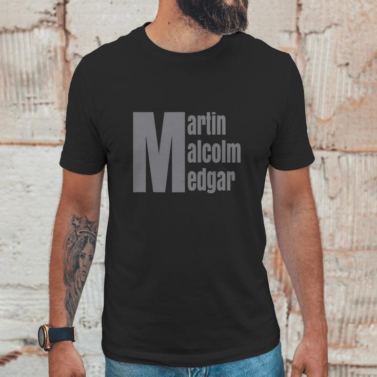 Martin Malcolm Medgar African American Afrocentric Unisex T-Shirt Gifts for Him