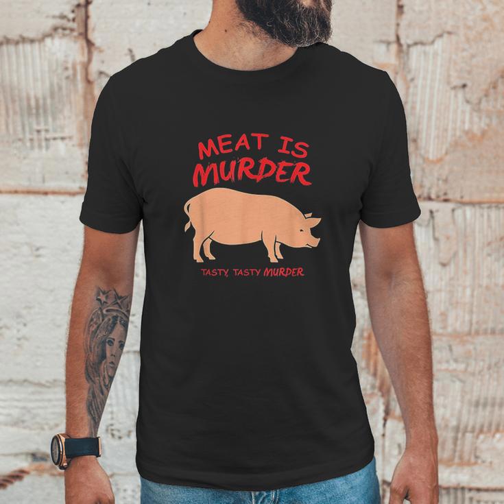 Meat Is Murder Tasty Murder Bacon By Zany Unisex T-Shirt Gifts for Him