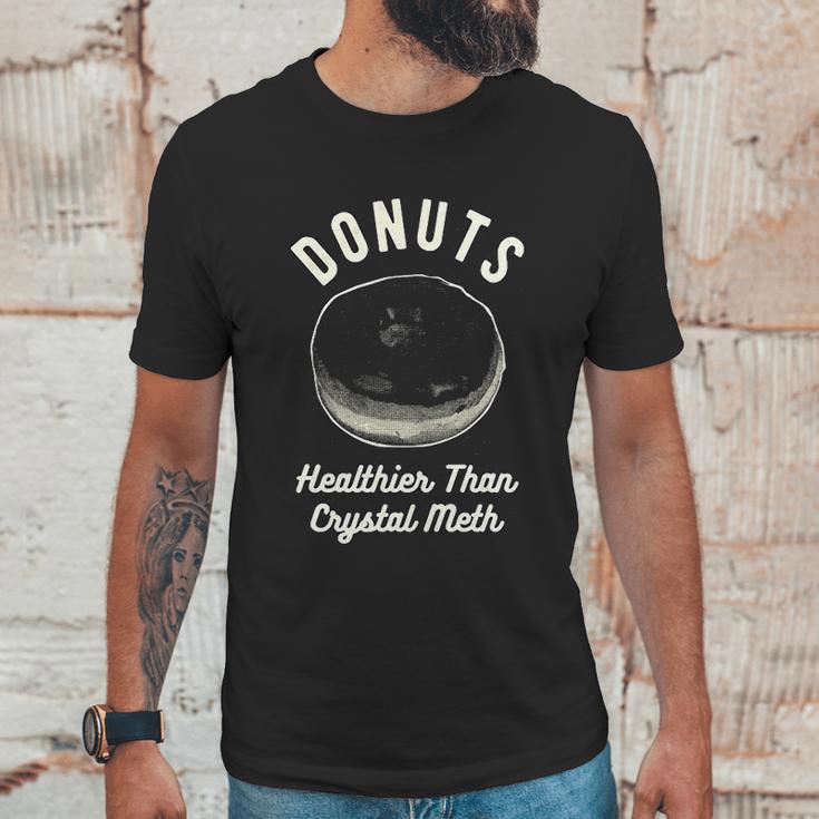 Mens Donuts Healthier Than Crystal Meth Unisex T-Shirt Gifts for Him