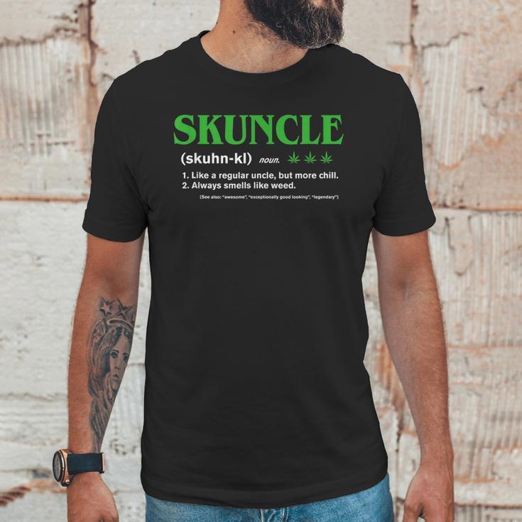 Mens Skuncle Definition - Funny Gift For Marijuana Weed Fun Uncle T-Shirt Unisex T-Shirt Gifts for Him