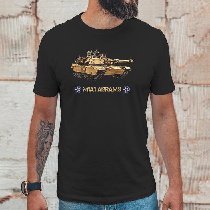 Mens Vintage US Army M1A1 Abrams Main Battle Tank Unisex T-Shirt Gifts for Him