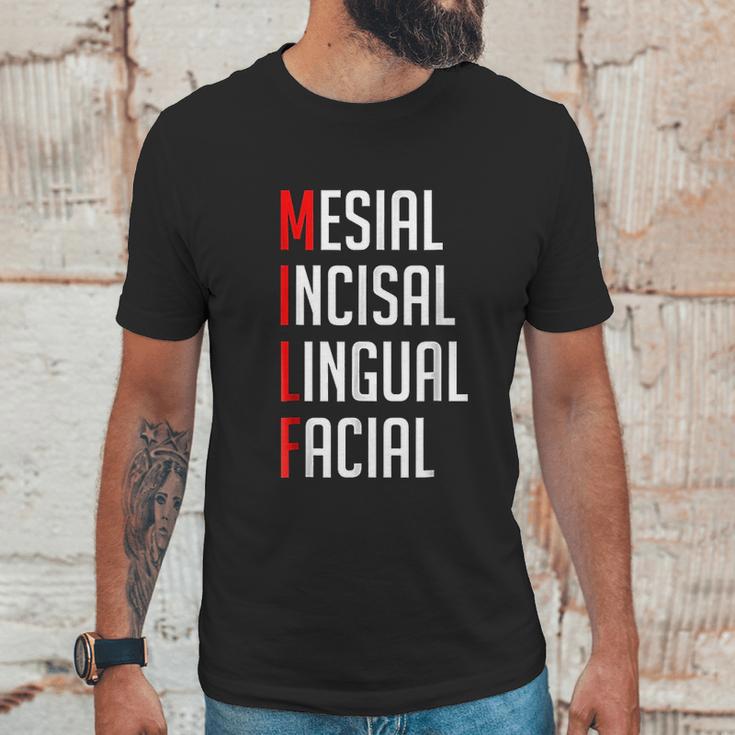 Mesial Incisal Lingual Facial Funny Dental Unisex T-Shirt Gifts for Him