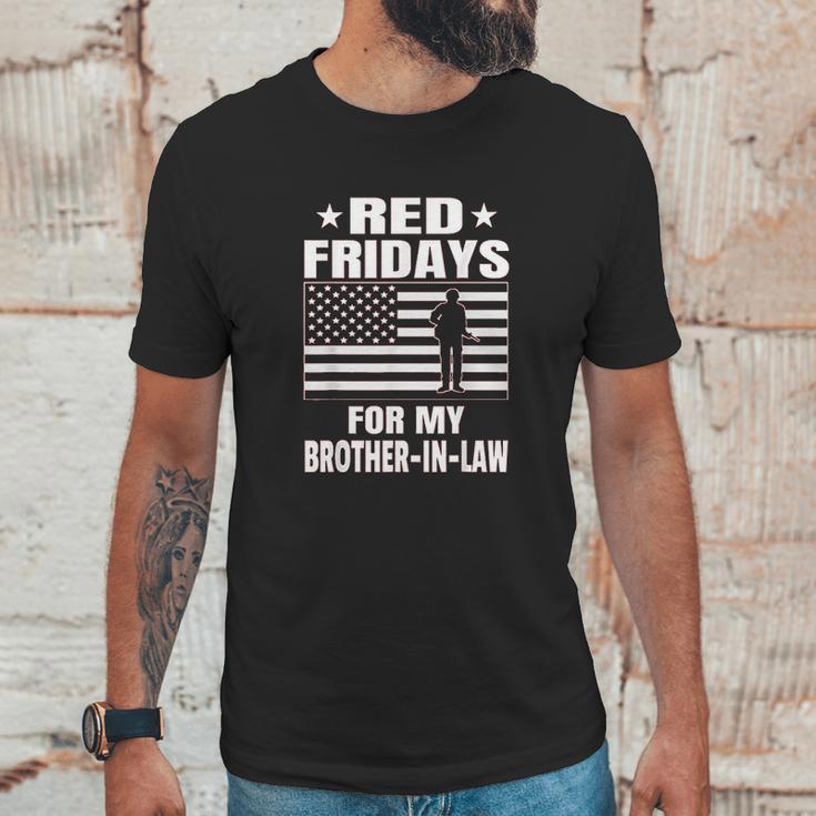 Military Red Fridays For Brother In Law Unisex T-Shirt Gifts for Him