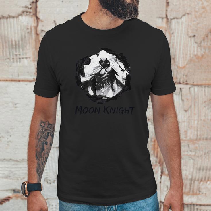 Moon Knight Paint Smudge Print Graphic Unisex T-Shirt Gifts for Him