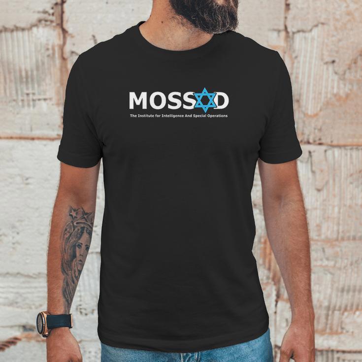 Mossad For Fun Idf Israel Secret Service Military Unisex T-Shirt Gifts for Him