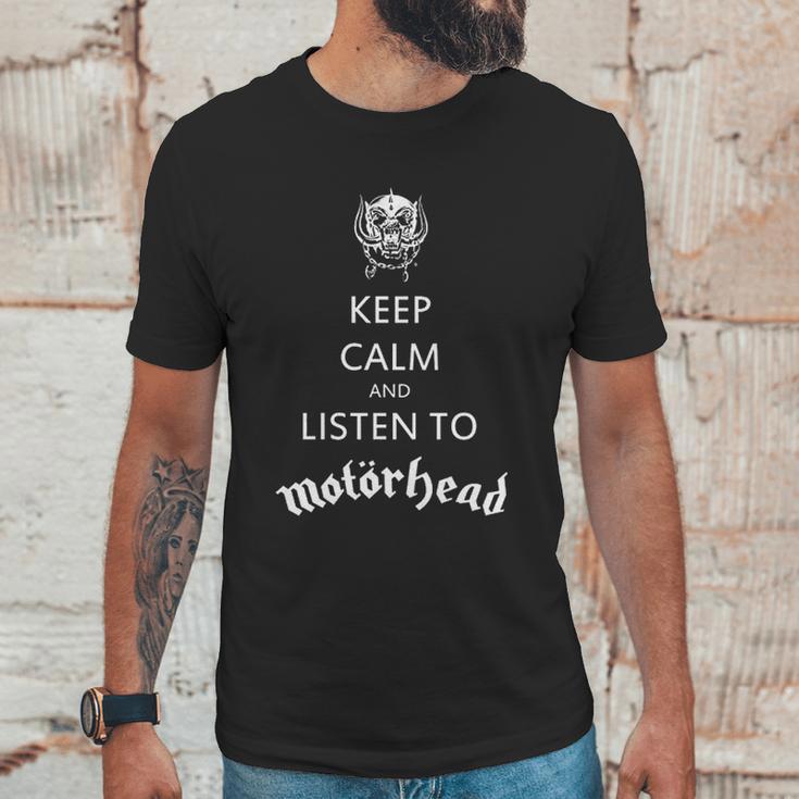 Motorhead Keep Calm Unisex T-Shirt Gifts for Him